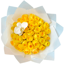 Buquê 40 Botões de Rosas para Entrega