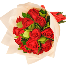 Buquê Com 12 Rosas Vermelhas Para Presente