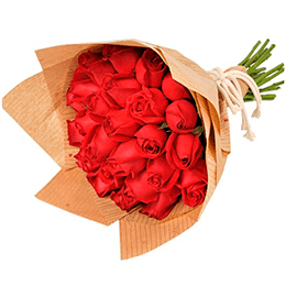 Buquê com 24 Rosas Vermelhas para Presente