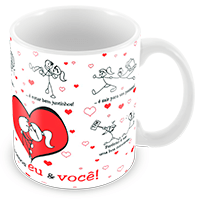 Caneca Romântica para Presente