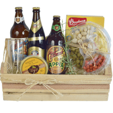 Cesta Cerveja Importada Para Presente