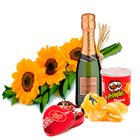 Cesta de Presente para Homens e Chandon