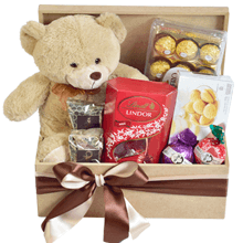 Entrega Cesta Chocolate com Urso Pelucia
