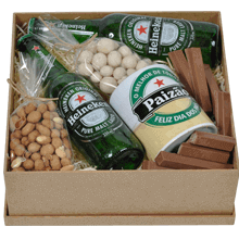 Cesta de Cerveja Heineken e Petiscos