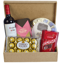 Cesta Luxo Chocolate & Vinho