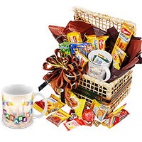 Cesta de Caf� Anivers�rio Para Homens