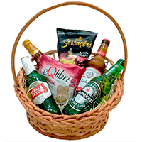 Cesta Cerveja e Petiscos para Presente