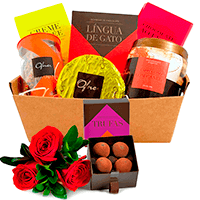 Cesta de Chocolates Finos