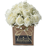 Arranjo de Flores | Rosas Brancas