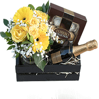 Flores Chocolate e Bebida