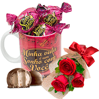 Flores e Chocolates Sonho de Valsa
