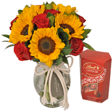 Flores com Chocolates Finos