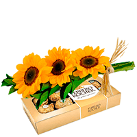 Flores e Ferrero Rocher