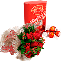 Buque de Flores e Chocolates