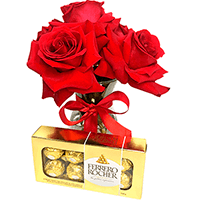 Flores e Chocolates - Combinação Perfeita