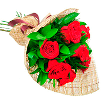 Buquê com Sete Rosas Importadas