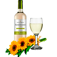 Flores e Vinho Branco - Girassois
